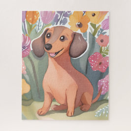 Dachshund Puppy | Watercolor Dog Pet