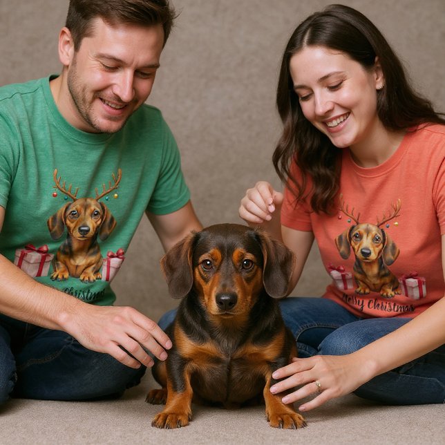 Dachshund-Rentier T-Shirt (Von Creator hochgeladen)