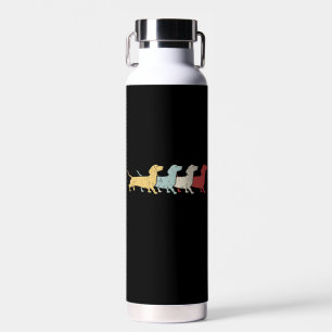 Dachshund Retro Vintage Trinkflasche
