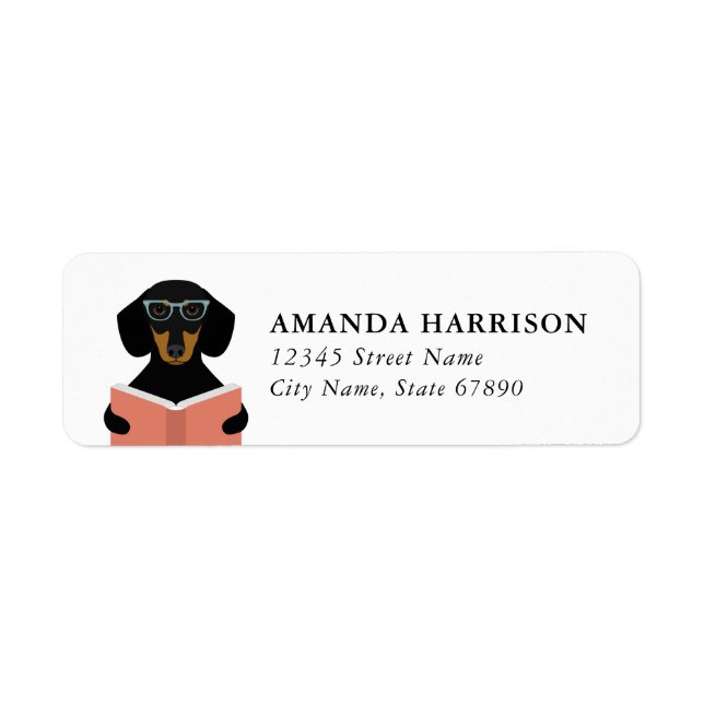 Dachshund Return Address Labels (Vorne)