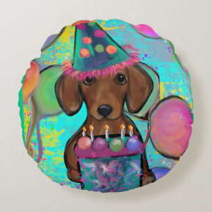 Dachshund  rundes kissen
