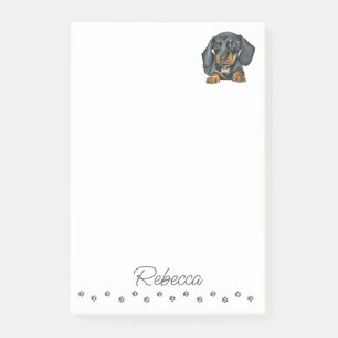 Dachshund Sausage Chien Post-it personnalisée Note