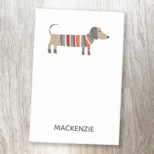 Dachshund Sausage Dog Personalized Post-it Notes