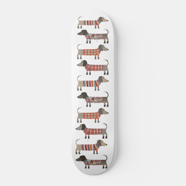 Dachshund Sausage Dog Skateboard (Vorderseite)