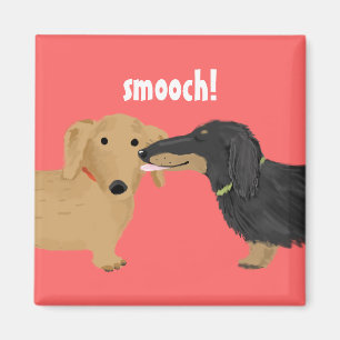 Dachshund-Schmusen Magnet