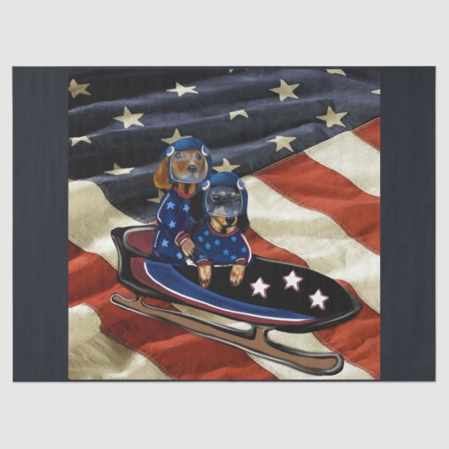 DACHSHUND  SEIDENPAPIER (Vorderseite)