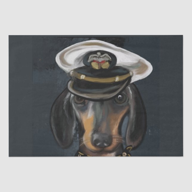 Dachshund Seidenpapier (Vorderseite)