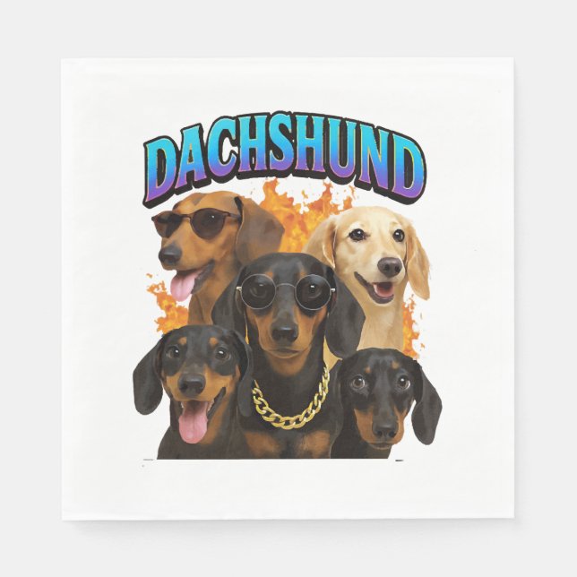 Dachshund  serviette (Vorderseite)