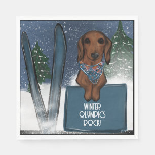 DACHSHUND  SERVIETTE