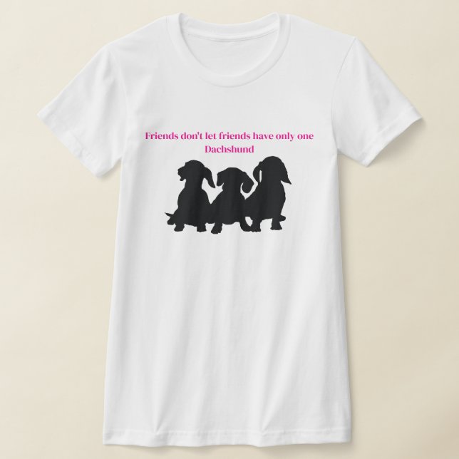 Dachshund Silhouette T-Shirt (Ablage )