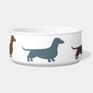 Dachshund-Silhouetten Napf