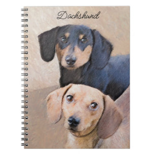 Dachshund (Smooth) Painting - Original Dog Art Notizblock
