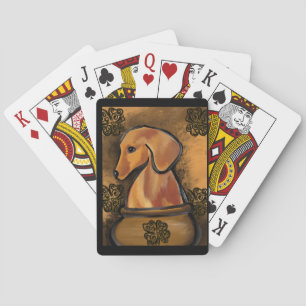 DACHSHUND          SPIELKARTEN