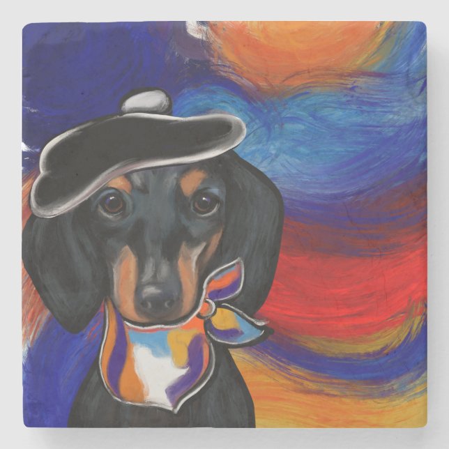 DACHSHUND STEINUNTERSETZER (Vorderseite)
