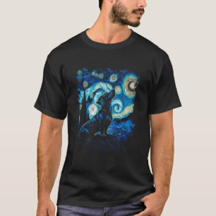 Dachshund Sternennacht Wiener Hund für einen Dachs T-Shirt