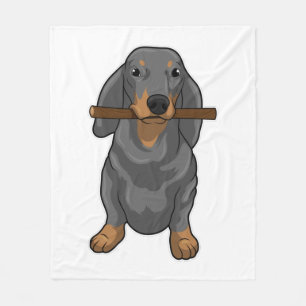 Dachshund Stock Fleecedecke