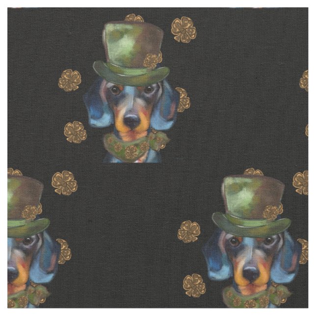Dachshund  stoff (Nahaufnahme)