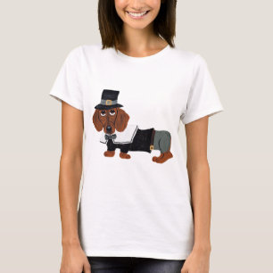 Dachshund Thanksgiving Pilger T-Shirt