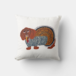 Dachshund Thanksgiving Truthahn Kissen