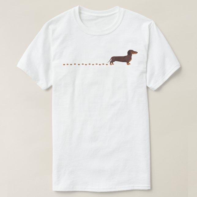 Dachshund Traces Dachshund Top T-Shirt (Design devant)