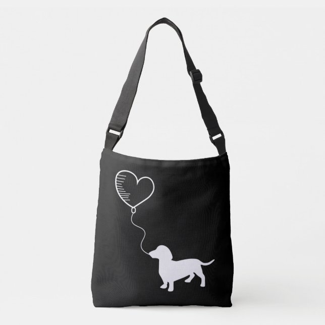 Dachshund Tragetaschen Mit Langen Trägern (Vorderseite)