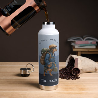 Dachshund Trail Blazer Hiker Drawstring Adventure  Trinkflasche