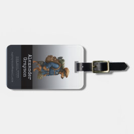 Dachshund Trail Blazer Hiker Personalized  Luggage Gepäckanhänger