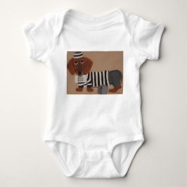 Dachshund Treat Thief inmate Baby Strampler