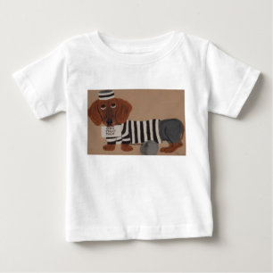 Dachshund-Treat-Verbrecher-Knasti Baby T-shirt