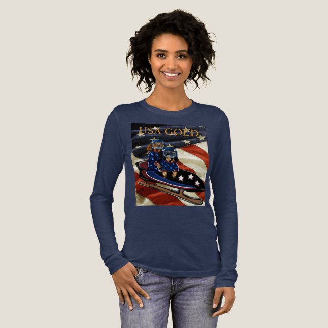 DACHSHUND  Tri-Blend SHIRT (Volle Vorderseite)