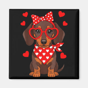Dachshund Valentinstag Wiener Hund Liebhaber Weeni Magnet