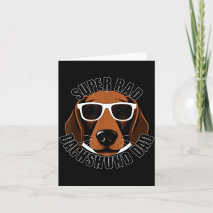 Dachshund-Vater Lustiger Wiener-Hund-Vater Karte