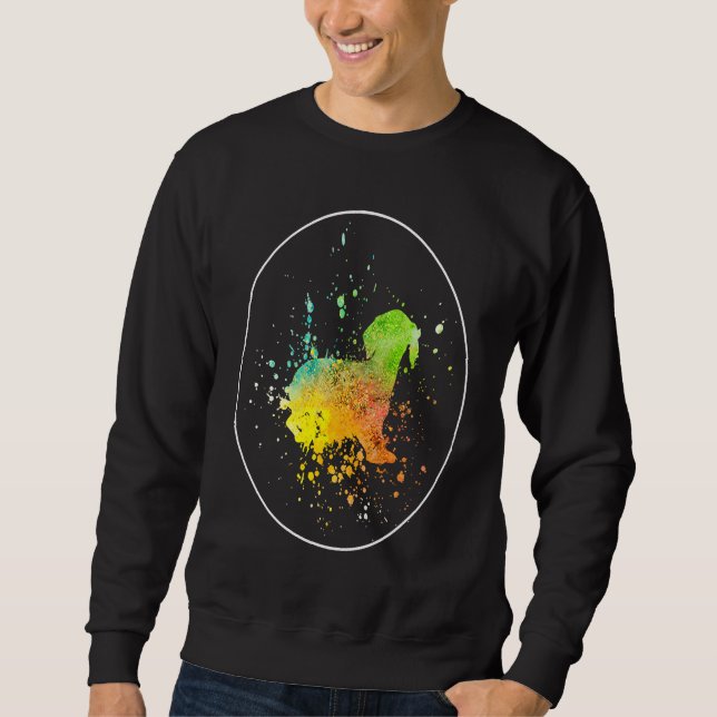 Dachshund Vintage  1 Sweatshirt (Vorderseite)