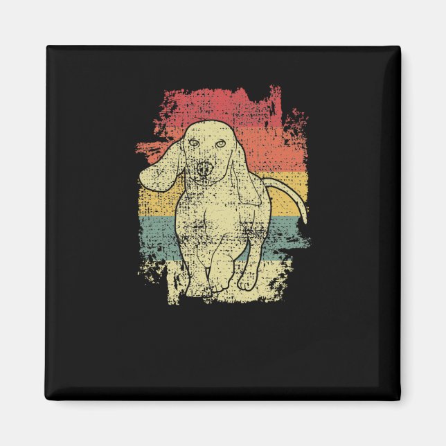 Dachshund Vintage Magnet (Vorne)