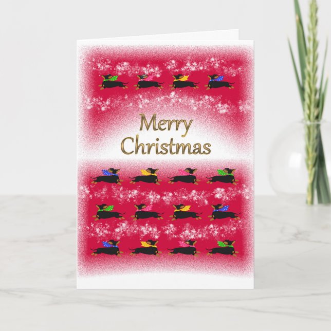 Dachshund Weihnachten  (Vorderseite)