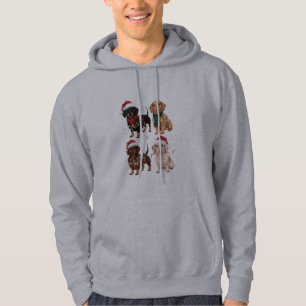 Dachshund Weihnachten Hundemama Liebhaber Xmas Ges Hoodie