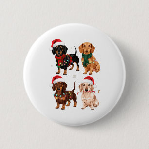 Dachshund Weihnachten Hundemutter Liebhaber Weihna Button