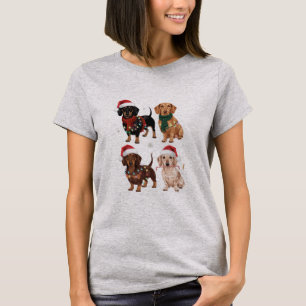 Dachshund Weihnachten Hundemutter Liebhaber Weihna T-Shirt