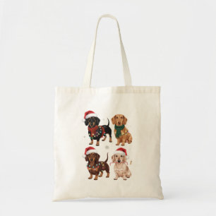 Dachshund Weihnachten Hundemutter Liebhaber Weihna Tragetasche