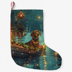 Dachshund Weihnachtsfest Reise Kleiner Weihnachtsstrumpf