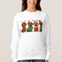 Dachshund Weihnachtsmann