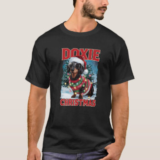 Dachshund Weihnachtsmannmütze Hunde Liebhaber Kost T-Shirt