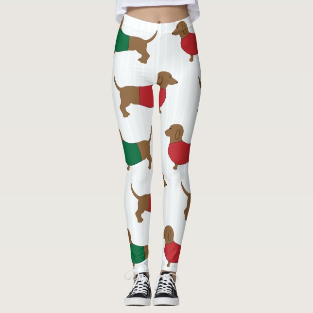 Dachshund "Weiner Dog" Leggings (Devant)