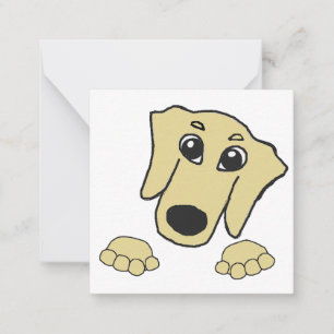 Dachshund Weizen Cartoon schielt Mitteilungskarte