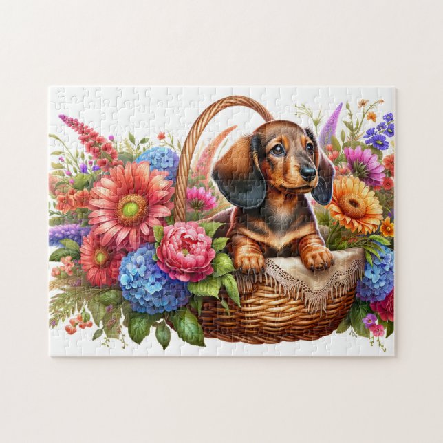Dachshund-Welpe (Horizontal)