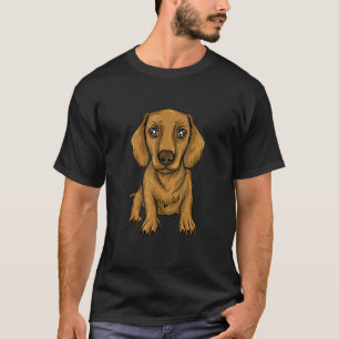 Dachshund-Welpe Wiener Dackel Dixie Doxie Weiner D T-Shirt