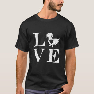 Dachshund-Welpe Wiener Dackel Dixie Doxie Weiner D T-Shirt