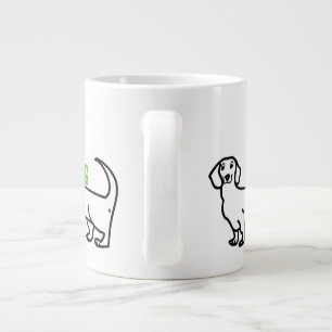 Dachshund Wiener Dog Liebe Einfacher Lustiger Spru Jumbo-Tasse