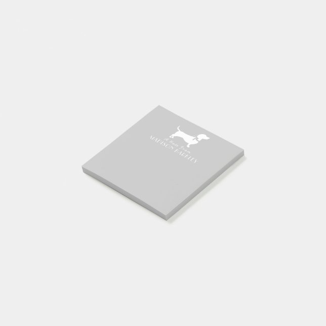 Dachshund Wiener Dog Puppy Post-it Notes (Incliné)