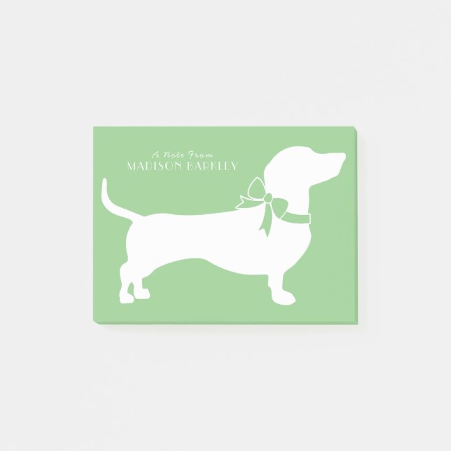 Dachshund Wiener Dog Puppy Post-it Notes (Devant)
